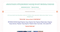 Desktop Screenshot of bantuanpinjaman.com